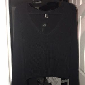 Forever21 Black knitted sweater